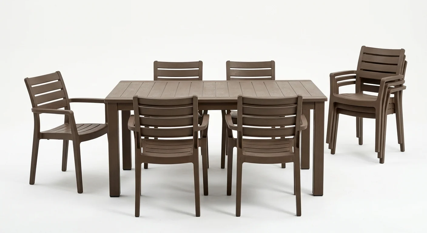 Keter Julie 6-Seat Dining Set by Keter — available in Málaga from Costa del Sol Outdoors