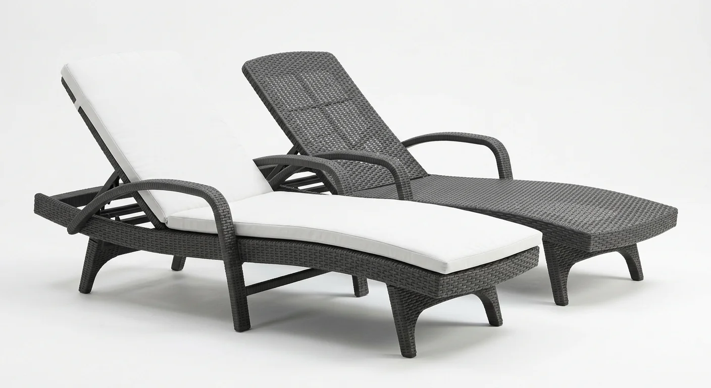 Keter Pacific Sun Lounger Set of 2 by Keter — available in Málaga from Costa del Sol Outdoors