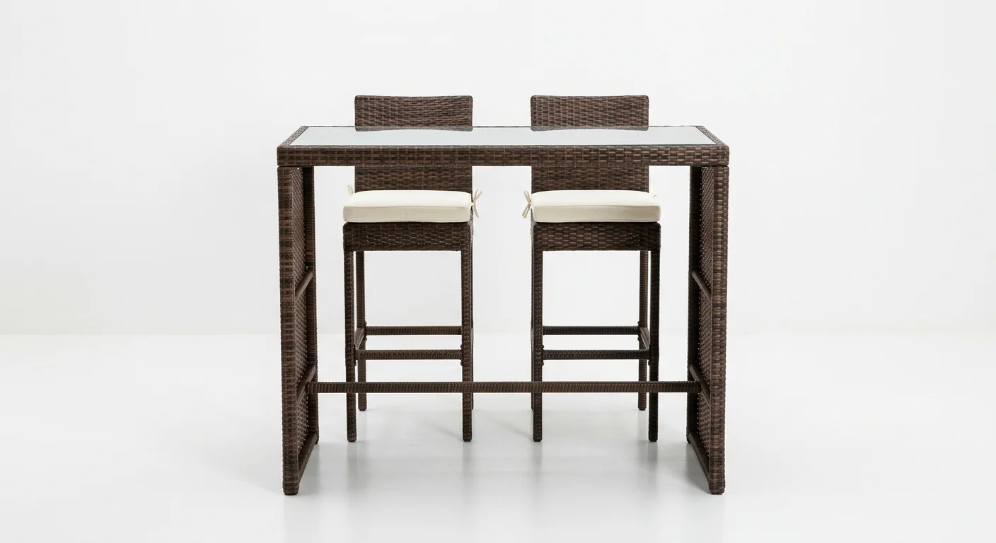 Outsunny 3-Piece Rattan Bar Set by Outsunny — available in Nerja from Costa del Sol Outdoors